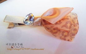 指尖復古風尚 阿呆猴原創手工絹紗鉆豹紋發夾，點亮酒紅甜美元旦