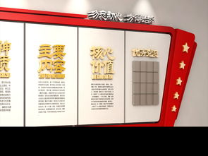 黨建活動室與文化墻設計 高清模板與效果圖精選指南